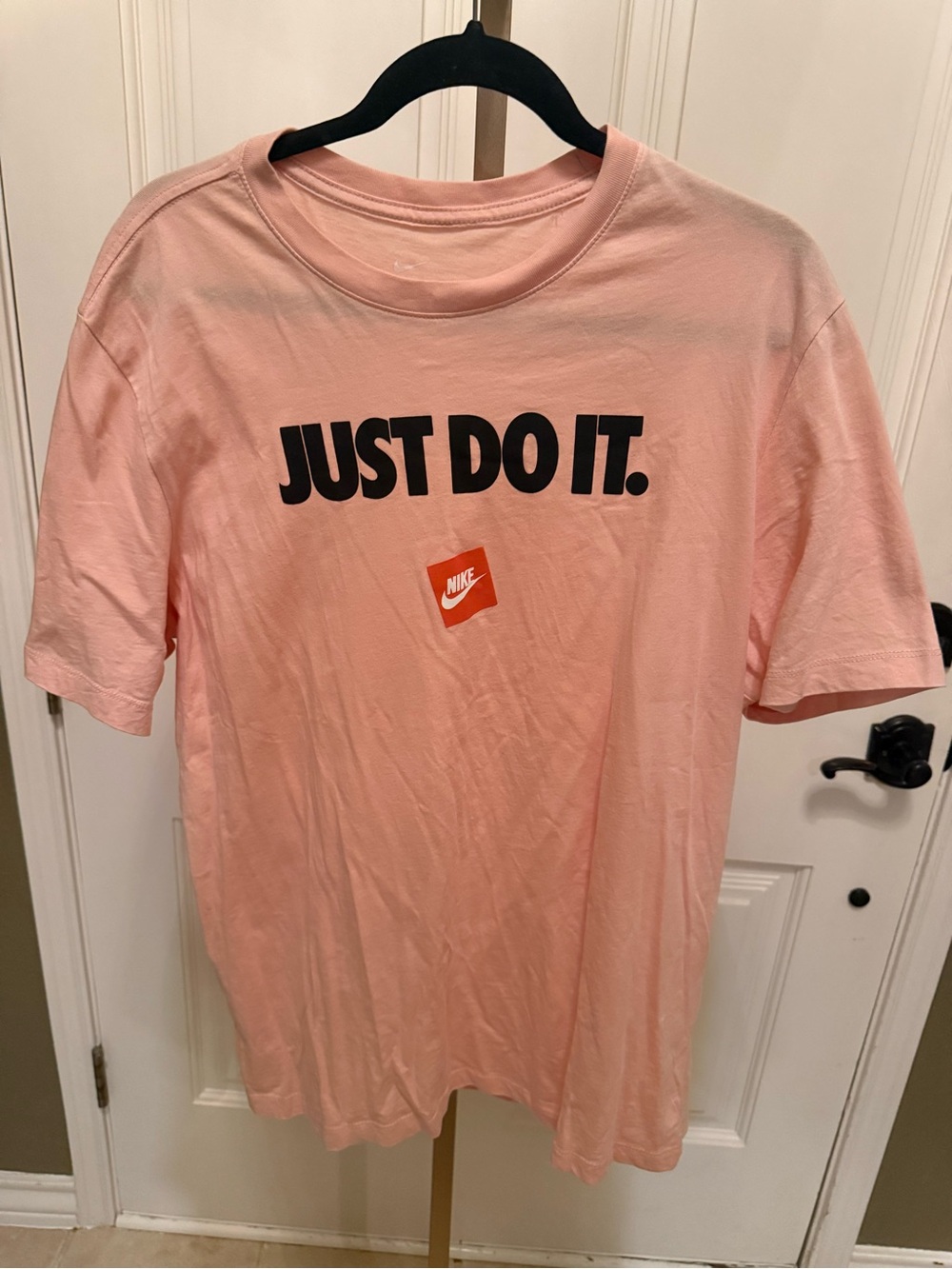 Unisex Nike Pink Short Sleeve "Just Do It." Tee
